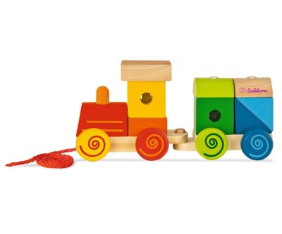 Дървено влакче низанка Eichhorn 100003453