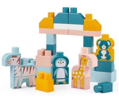 Конструктор с животни в кутия Ecoiffier Abrick 7900007981