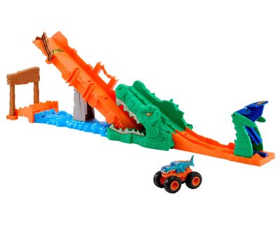 Monster Trucks писта с крокодилска каскада Hot Wheels JJN45 