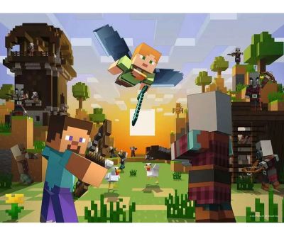 Детски пъзел Minecraft 150 XXL Ravensburger 12004177 