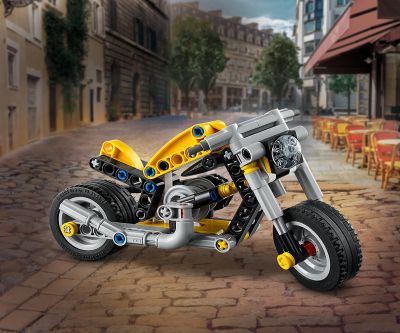 Конструктор жълт мотоциклет LEGO Technic 42225 