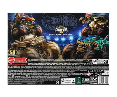 Комплект метални бъгита и колички Monster Trucks Hot Wheels JDW07