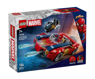 Конструктор Спайдърмен с кола срещу Венъм във Върколака LEGO Marvel Super Heroes 76336