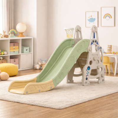 Детска пързалка с баскетболен кош Spaceman