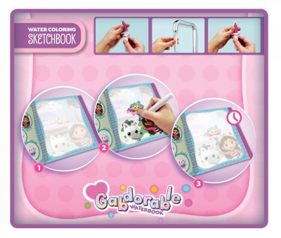 Книжка за оцветяване с вода Gabby′s Dollhouse Gabdorable Lisciani 