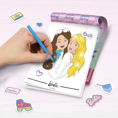 Книжка за оцветяване с блясък Barbie Lisciani 