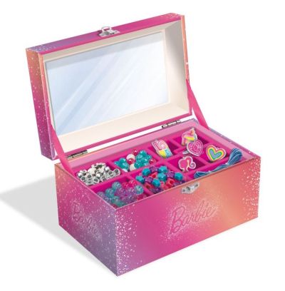 Комплект кутия за бижута Barbie Направи си сам бижута Lisciani 112036