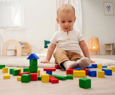 Комплект дървени блокчета Eichhorn 100007700