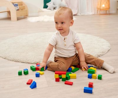 Комплект дървени блокчета Eichhorn 100007700