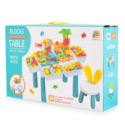 Монтесори строителна маса с едри части MC816