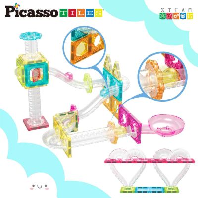 Магнитен конструктор Писта за топчета Travel Picasso Steam PTMG45