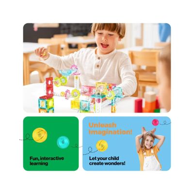 Магнитен конструктор Писта за Топчета Travel Picasso Steam PTMG100