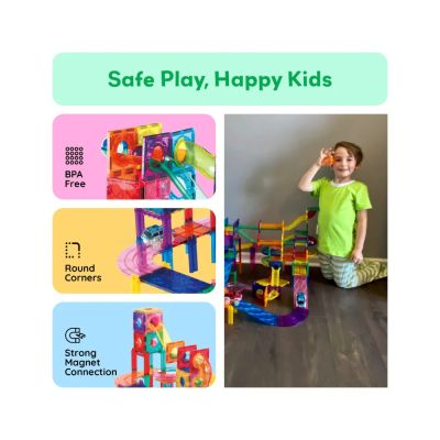 Магнитен конструктор Писта за Топчета 3 в 1 Picasso Steam PTG108