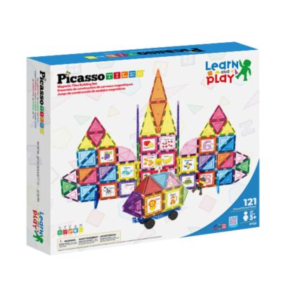 Магнитен конструктор с основа на колела и 2 Фигури Picasso Steam PT121