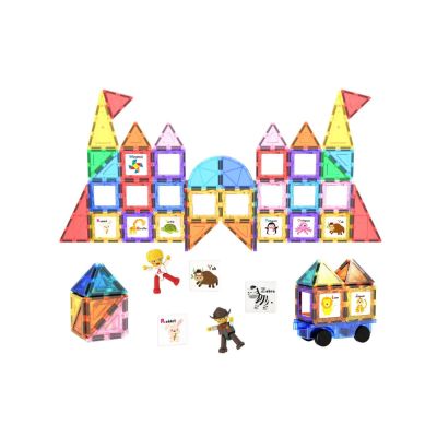 Магнитен конструктор с основа на колела и 2 Фигури Picasso Steam PT121