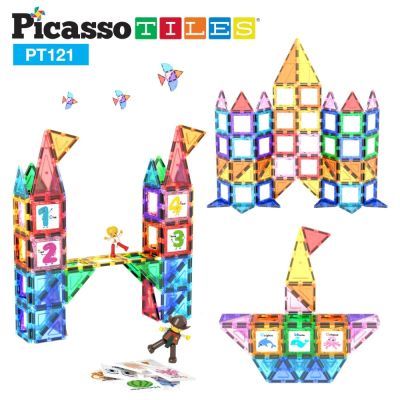 Магнитен конструктор с основа на колела и 2 Фигури Picasso Steam PT121