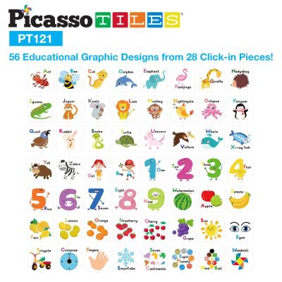 Магнитен конструктор с основа на колела и 2 Фигури Picasso Steam PT121