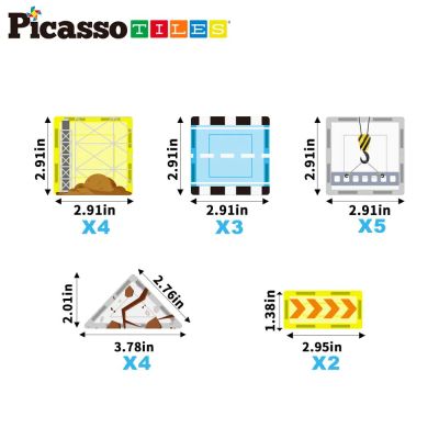 Магнитен конструктор Строителна площадка Picasso Steam PTQ21