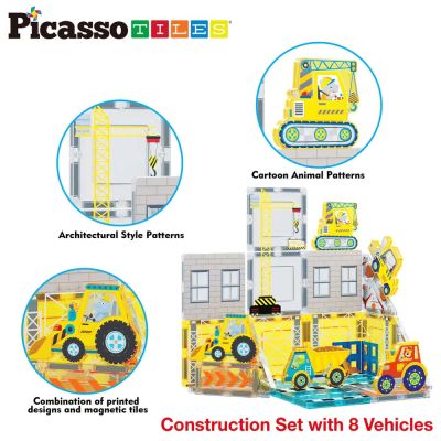 Магнитен конструктор Строителна площадка Picasso Steam PTQ21