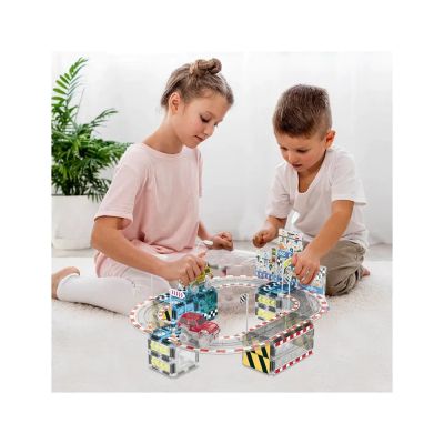 Магнитен конструктор Стадион с 2 Коли Picasso Steam PTQ05