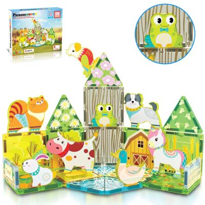 Магнитен конструктор Ферма за животни Picasso Steam PTQ27