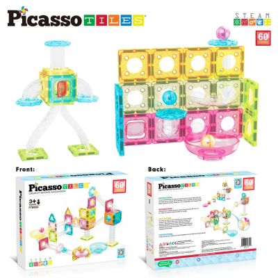 Магнитен конструктор Писта за топчета Travel Picasso Steam PTMG60