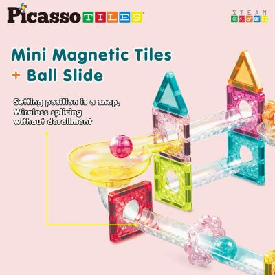Магнитен конструктор Писта за топчета Travel Picasso Steam PTMG60