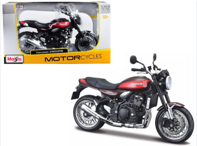 Метален мотор Kawasaki Z900RS MAISTO 1:12 red