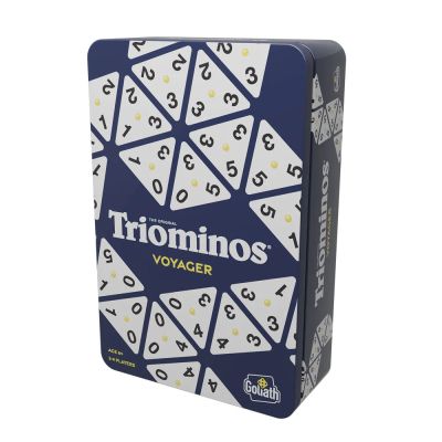 Настолна игра Triominos за път в метална кутия GOLIATH