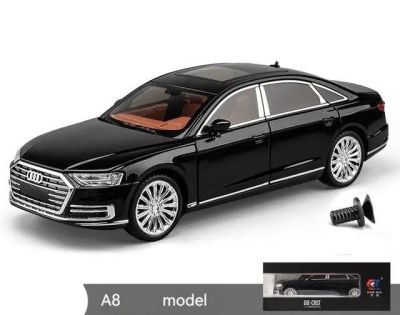 Метален автомобил Audi A8 Long Quattro 1/24 black