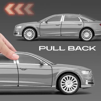 Метален автомобил Audi A8 Long Quattro 1/24 сив