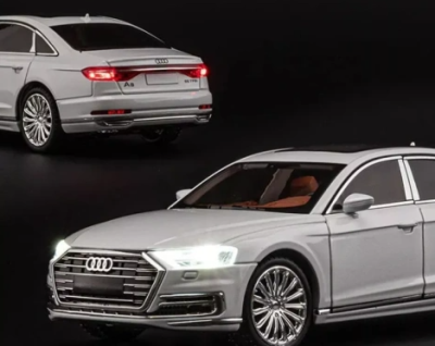 Метален автомобил Audi A8 Long Quattro 1/24 сив