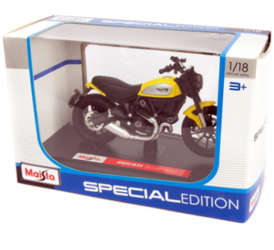 Метален мотор Ducati Scrambler Maisto 1:18