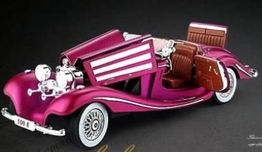 Метален автомобил Mercedes Benz 500K 1/24