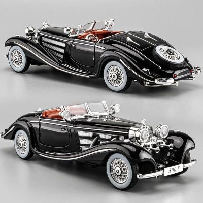 Метален автомобил Mercedes Benz 500K 1/24 черен
