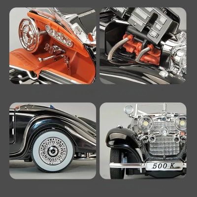Метален автомобил Mercedes Benz 500K 1/24 черен