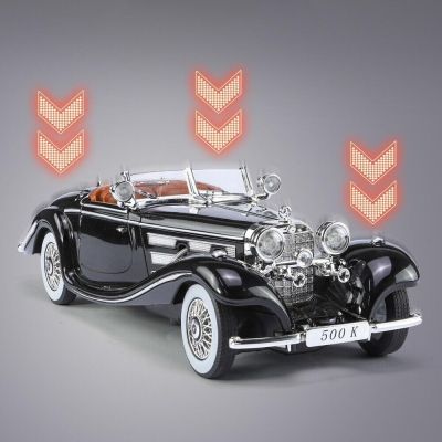 Метален автомобил Mercedes Benz 500K 1/24 черен
