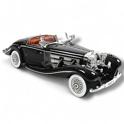 Метален автомобил Mercedes Benz 500K 1/24 черен