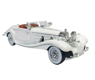 Метален автомобил Mercedes Benz 500K 1/24 бял