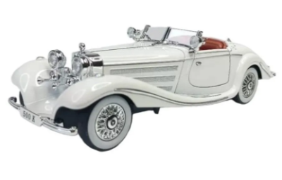 Метален автомобил Mercedes Benz 500K 1/24 бял