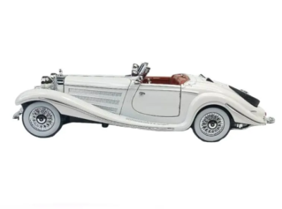 Метален автомобил Mercedes Benz 500K 1/24 бял