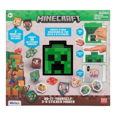 Стикер Машина WeCool Minecraft 3D 