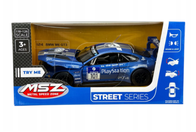 Метален автомобил BMW M6 GT3 1/24 MSZ 68255