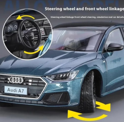 Метален автомобил Audi A7 1/24 blue