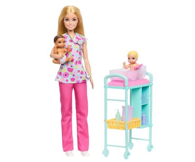 Кукла Barbie Педиатър блондинка Mattel JMK12