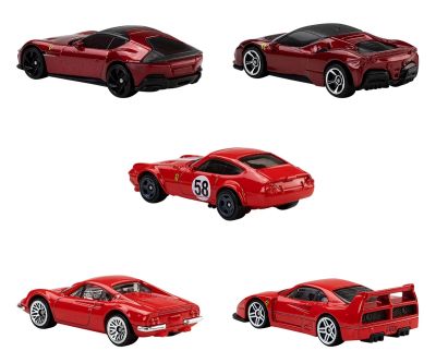 Комплект метални колички Ferrari Hot Wheels JLN12  