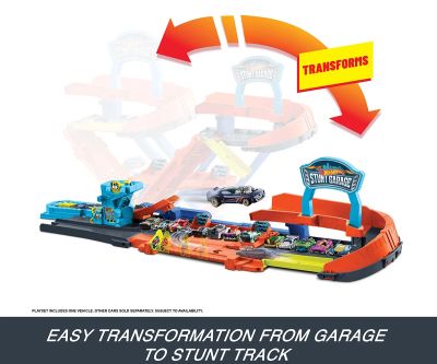 Писта Гараж с каскада Hot Wheels City Mattel JHL94