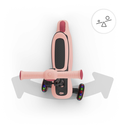 Тротинетка със седалка KinderKraft Halley 2 ROSE PINK