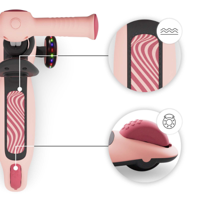 Тротинетка със седалка KinderKraft Halley 2 ROSE PINK