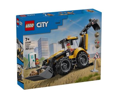 Конструктор багер товарач със задна лопата LEGO City 60480 